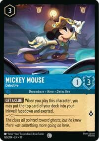 Mickey Mouse - Detective - Whispers in the Well - Disney Lorcana card