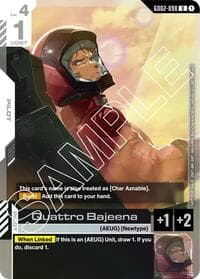 Quattro Bajeena (Store Tournament Participant Pack 02) - Gundam Promotional Cards - Gundam Card Game card
