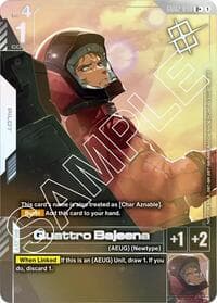 Quattro Bajeena (Store Tournament Winner Pack 02) - Gundam Promotional Cards - Gundam Card Game card