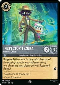 Inspector Tezuka - Resolute Officer - Whispers in the Well - Disney Lorcana card