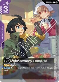 Momentary Respite (Store Tournament Participant Pack 02) - Gundam Promotional Cards - Gundam Card Game card