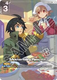 Momentary Respite (Store Tournament Winner Pack 02) - Gundam Promotional Cards - Gundam Card Game card