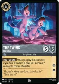 The Twins - Lost Boys - Whispers in the Well - Disney Lorcana card