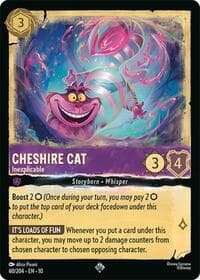 Cheshire Cat - Inexplicable - Whispers in the Well - Disney Lorcana card