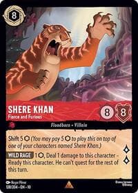 Shere Khan - Fierce and Furious - Whispers in the Well - Disney Lorcana card