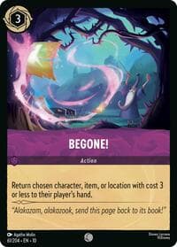 Begone! - Whispers in the Well - Disney Lorcana card