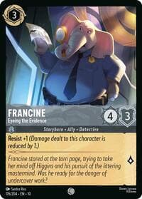Francine - Eyeing the Evidence - Whispers in the Well - Disney Lorcana card