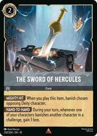 The Sword of Hercules - Whispers in the Well - Disney Lorcana card