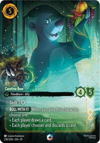 Baloo - Carefree Bear (Enchanted) - Whispers in the Well - Disney Lorcana card