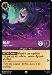 Olaf - Helping Hand - Whispers in the Well - Disney Lorcana card