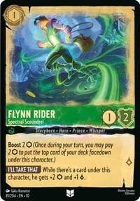 Flynn Rider - Spectral Scoundrel - Whispers in the Well - Disney Lorcana card