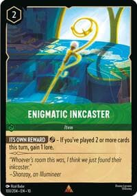 Enigmatic Inkcaster - Whispers in the Well - Disney Lorcana card