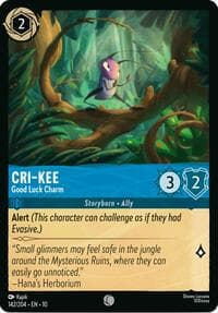 Cri-Kee - Good Luck Charm - Whispers in the Well - Disney Lorcana card
