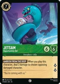 Jetsam - Opportunistic Eel - Whispers in the Well - Disney Lorcana card
