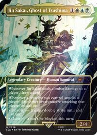 Jin Sakai, Ghost of Tsushima (Rainbow Foil) - Secret Lair Drop Series - Magic: The Gathering card