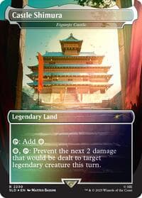 Castle Shimura - Eiganjo Castle (Rainbow Foil) - Secret Lair Drop Series - Magic: The Gathering card