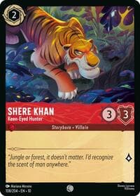 Shere Khan - Keen-Eyed Hunter - Whispers in the Well - Disney Lorcana card