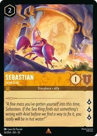 Sebastian - Loyal Crab - Whispers in the Well - Disney Lorcana card