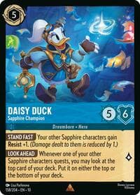 Daisy Duck - Sapphire Champion - Whispers in the Well - Disney Lorcana card