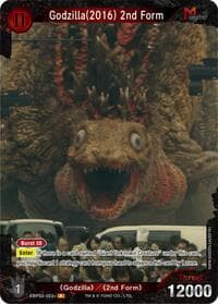 Godzilla (2016) 2nd Form (EBP02-003+) - Booster Set 2: G: Monsters Raid Again - Godzilla Card Game card