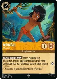 Mowgli - Man Cub - Whispers in the Well - Disney Lorcana card