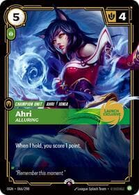Ahri, Alluring (Launch Exclusive) - Riftbound Promotional Cards - Riftbound: League of Legends Trading Card Game card