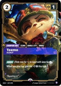 Teemo, Scout - Riftbound Promotional Cards - Riftbound: League of Legends Trading Card Game card