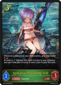 Spinaria, Wavering Will - SP01: Seaside Memories - Shadowverse: Evolve card