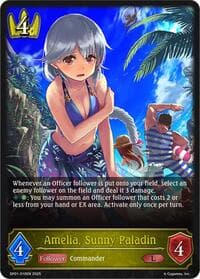 Amelia, Sunny Paladin - SP01: Seaside Memories - Shadowverse: Evolve card