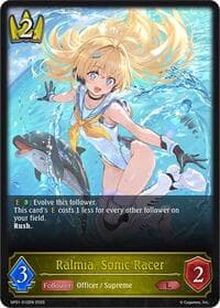 Ralmia, Sonic Racer - SP01: Seaside Memories - Shadowverse: Evolve card