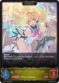 Ralmia, Sonic Racer (Evolved) - SP01: Seaside Memories - Shadowverse: Evolve card