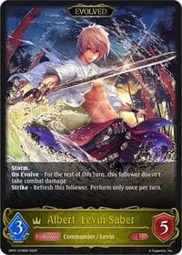Albert, Levin Saber (Evolved) - SP01: Seaside Memories - Shadowverse: Evolve card