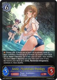Anne, Mysterian Prodigy - SP01: Seaside Memories - Shadowverse: Evolve card