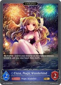 Elusa, Magic Wunderkind (Evolved) - SP01: Seaside Memories - Shadowverse: Evolve card