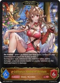 Galmieux, Omen of Disdain (Evolved) - SP01: Seaside Memories - Shadowverse: Evolve card