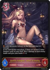 Queen Vampire, Sultry Evening - SP01: Seaside Memories - Shadowverse: Evolve card