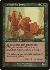 Lumbering Satyr - Mercadian Masques - Magic: The Gathering card
