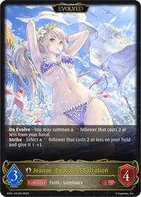 Jeanne, Beacon of Salvation (Evolved) - SP01: Seaside Memories - Shadowverse: Evolve card