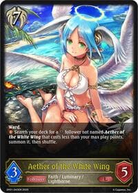 Aether of the White Wing - SP01: Seaside Memories - Shadowverse: Evolve card