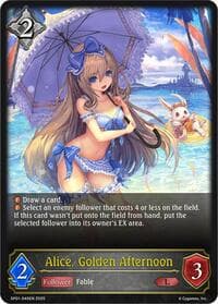 Alice, Golden Afternoon - SP01: Seaside Memories - Shadowverse: Evolve card