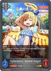 Ephemera, Sword Angel - SP01: Seaside Memories - Shadowverse: Evolve card