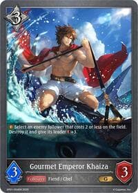 Gourmet Emperor Khaiza - SP01: Seaside Memories - Shadowverse: Evolve card