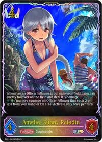 Amelia, Sunny Paladin (SL) - SP01: Seaside Memories - Shadowverse: Evolve card