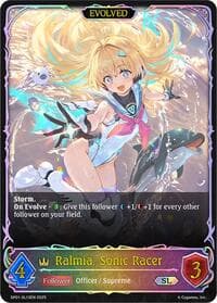 Ralmia, Sonic Racer (Evolved) (SL) - SP01: Seaside Memories - Shadowverse: Evolve card