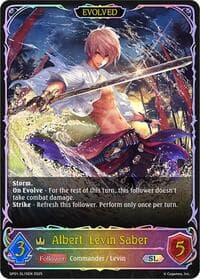 Albert, Levin Saber (Evolved) (SL) - SP01: Seaside Memories - Shadowverse: Evolve card
