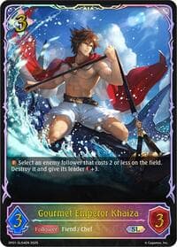 Gourmet Emperor Khaiza (SL) - SP01: Seaside Memories - Shadowverse: Evolve card