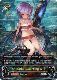 Spinaria, Wavering Will (U) - SP01: Seaside Memories - Shadowverse: Evolve card