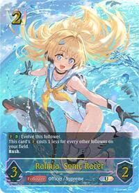 Ralmia, Sonic Racer (U) - SP01: Seaside Memories - Shadowverse: Evolve card