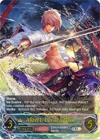 Albert, Levin Saber (Evolved) (U) - SP01: Seaside Memories - Shadowverse: Evolve card