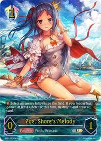 Zoe, Shore's Melody (U) - SP01: Seaside Memories - Shadowverse: Evolve card